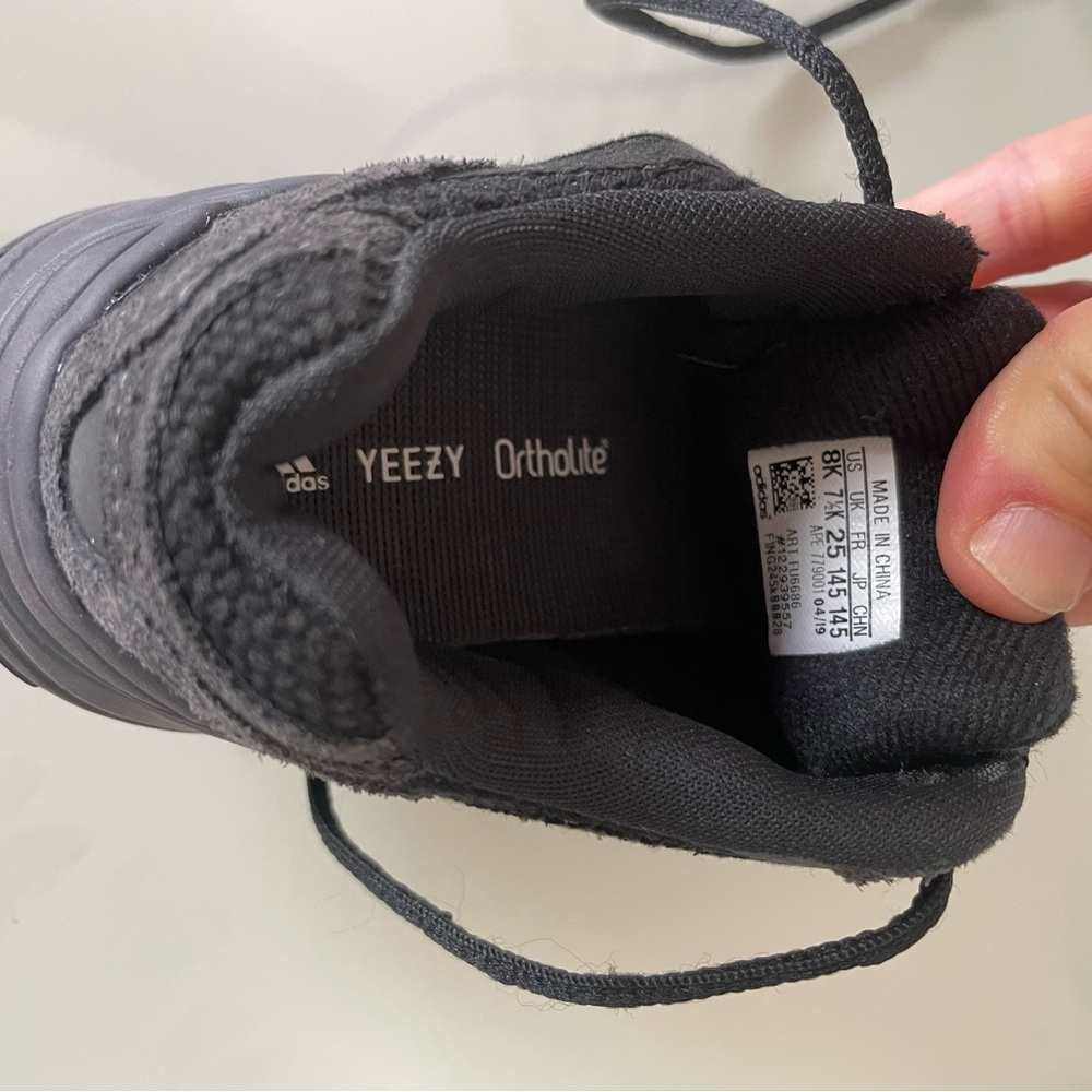 Adidas Yeezy Ortholite Charcoal Sneakers